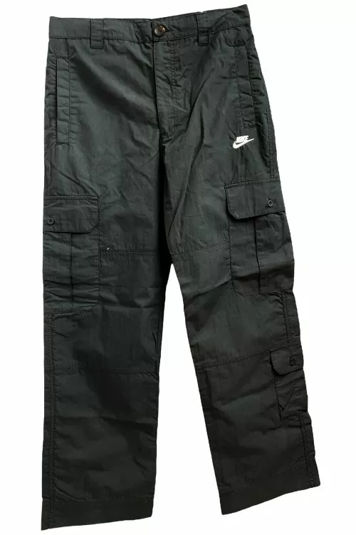 Мъжки спортни панталони Nike  350433-011-XS 10-134 137  С цип и копче  Джобове  Памук  Черен  XS