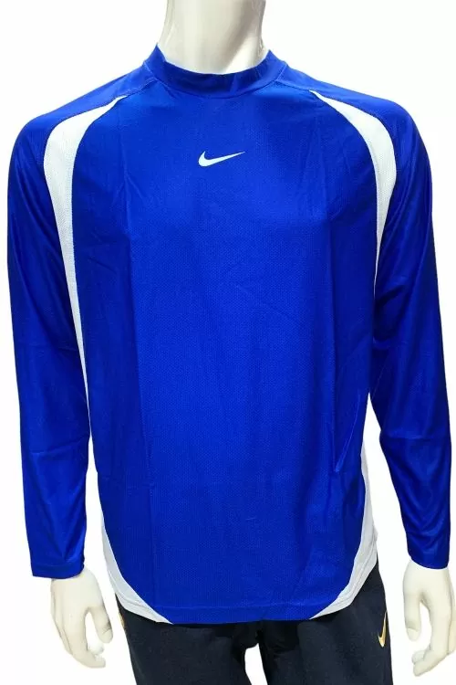 Мъжка спортна блуза Nike  711330-493-M 10-141  Дълъг ръкав  Син Бял  M
