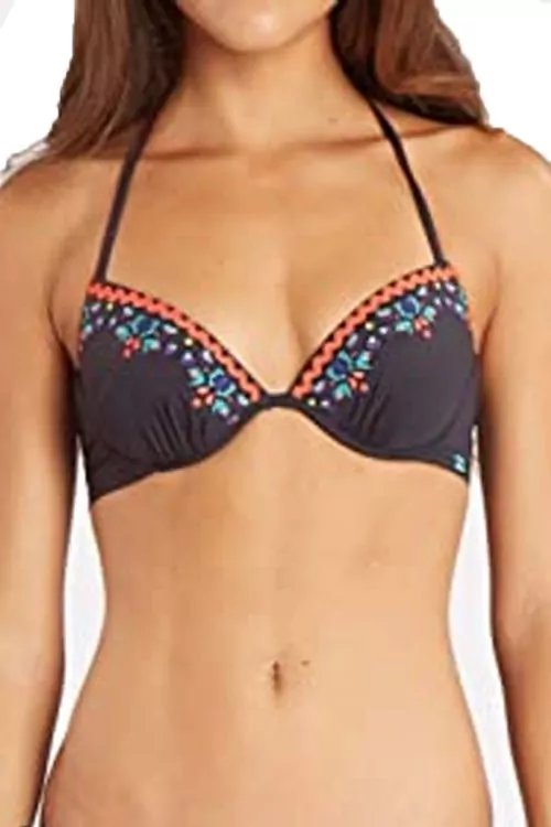 Дамски бански Billabong 396816-A3534  Горна част  Чашки  С връзки  Черен  XS