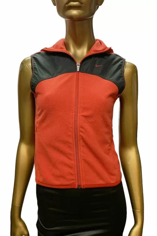 Дамски елек Nike 261401  Therma-Fit  Полар  Без ръкави  Качулка  Джобове