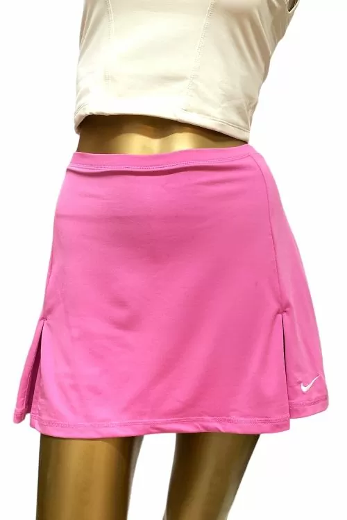 Дамска спортна пола Nike 235953-690-XL 10-167, Къса, За тенис, С панталонки отдолу, XL, Розов