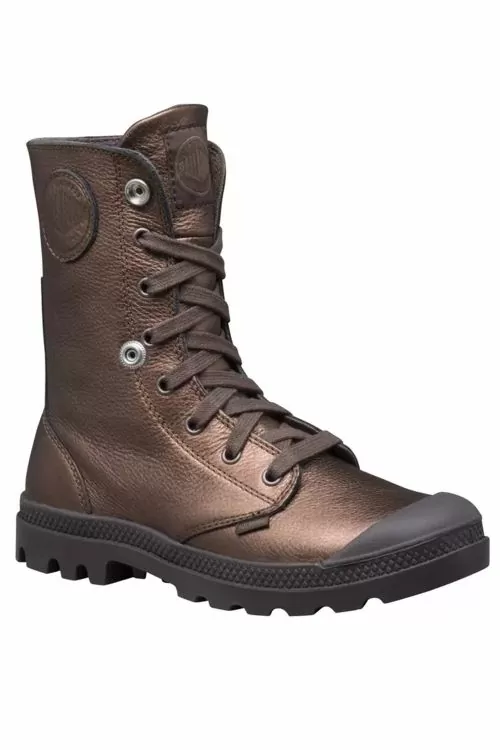 Дамски ботуши Palladium Baggy Leather 93455-227 17805834 15-699  С връзки  Естествена кожа  Кафяв  36 EU