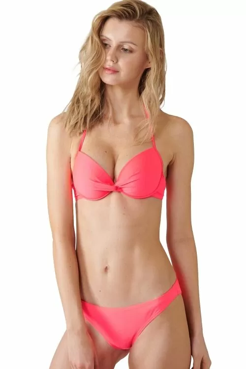 Дамски бански JUP LPP 4399B-30F  2 части  Преплитане между чашките