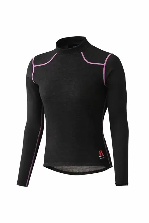 Дамска термо блуза Shimano 7967835 10-192  Breath Hyper Thermowear  Бързо съхнеща  М  Черен Лилав