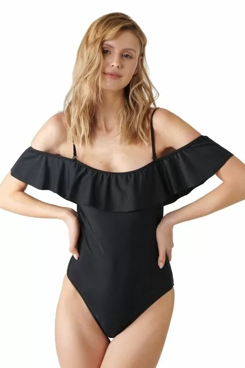 Дамски цял бански JUP LPP 4360B-99X  Голи рамене