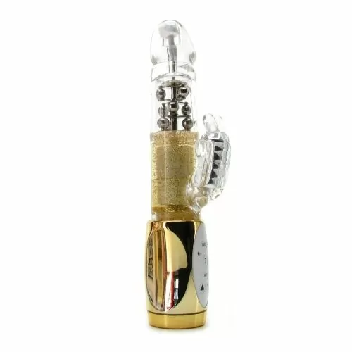 Вибратор Platinum Impulse Butterfly 058850 10-344  7 функции за вибрация  Въртящ се  3 скорости на въртене  24 см  Златист
