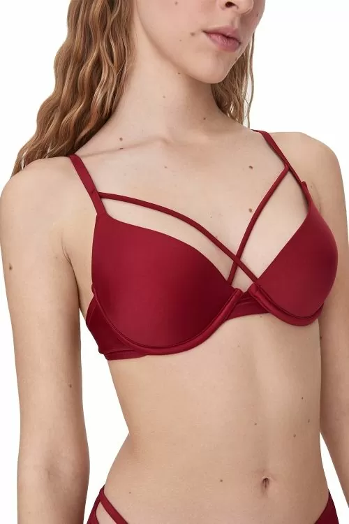 Дамски бански JUP LPP XT632-83X  Горна част  Декоративни ленти