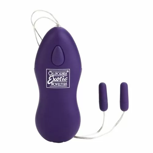 Мини масажор с два вибриращи куршума Body and Soul 070401 10-349  2 скорости  2 5 х 0 75 см  Лилав