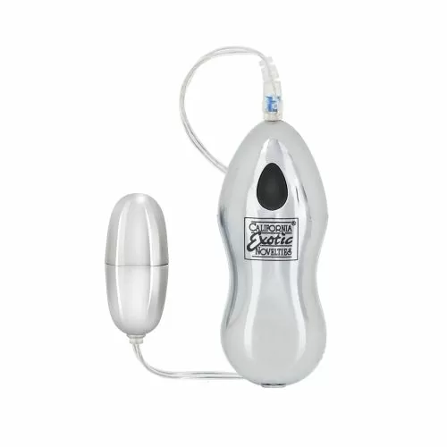 Мини масажор Calexotics 054227 10-355  Вибриращ куршум  Контролер  2 скорости  6 x 3 cm  Сребрист