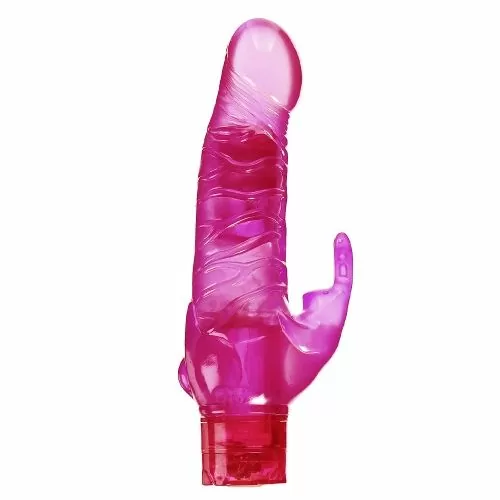 Водоустойчив вибратор JUP California Exotic 052421 10-353  Basic Essentials - Bunny Vibe  10 функции  21 см  Розов