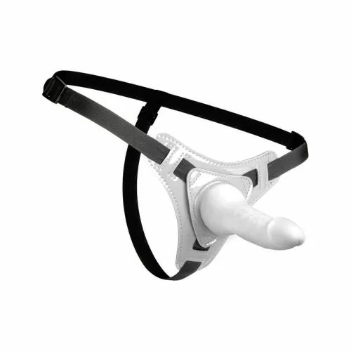 Каишка с дилдо Ouch! 950017 10-357 X 246  Регулируема каишка  12 7 см  Бял