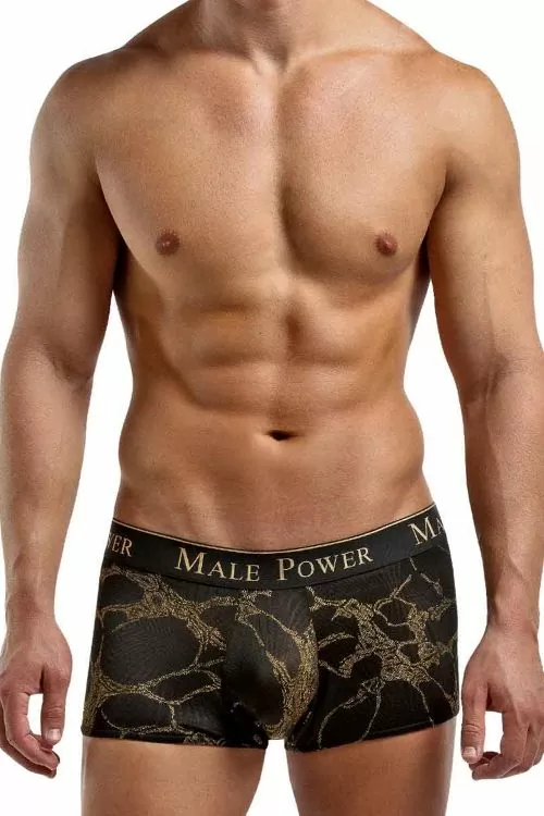 Мъжки боксерки Male Power  Black Gold Mini Short