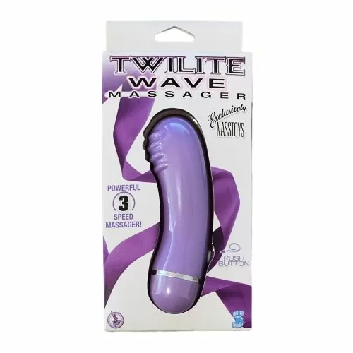Мини интимен масажор Nasstoys 233124 10-239  Twilite Wave Massager Lavender  3 скорости  11 7 см  Виолетов