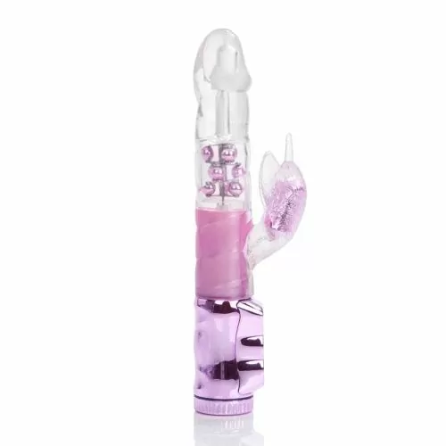 Водоустойчив вибратор California Exotic 061409 10-243  Purely Decadent  3 мощни скорости  Въртящ се， 25 см  Лилав
