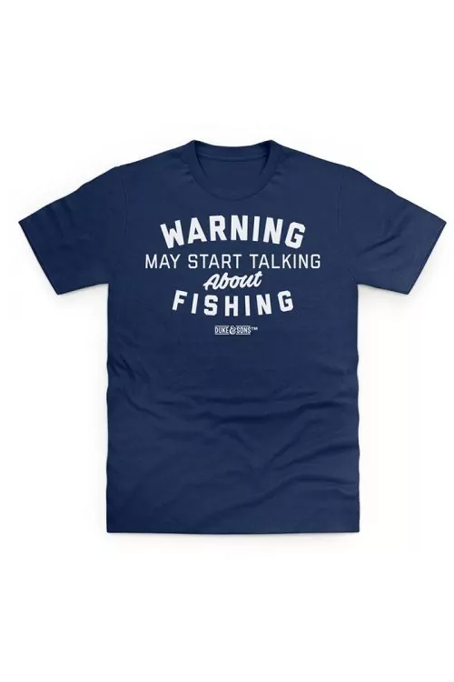 Мъжка тениска Duke  amp  Sons TSHRT-TLK-FISH-M-DBL  Talking about fishing  Тъмносин