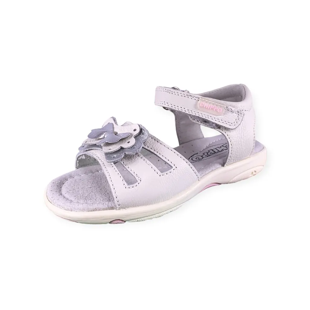 Детски сандали Chippo Kids 43639-2  25-30  Естествена кожа  Бял Сребрист