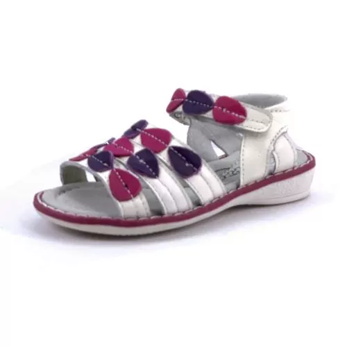 Детски сандал Chippo Kids 133953-2  25-30  Естествена кожа  Бял Тъмнорозов