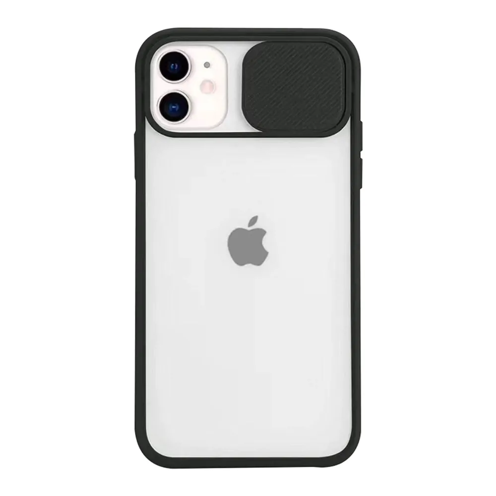 Кейс JUP  8959-4 8865-56  За iPhone 11  С плъзгач за камера  TPU  Черен  6 1 quot 