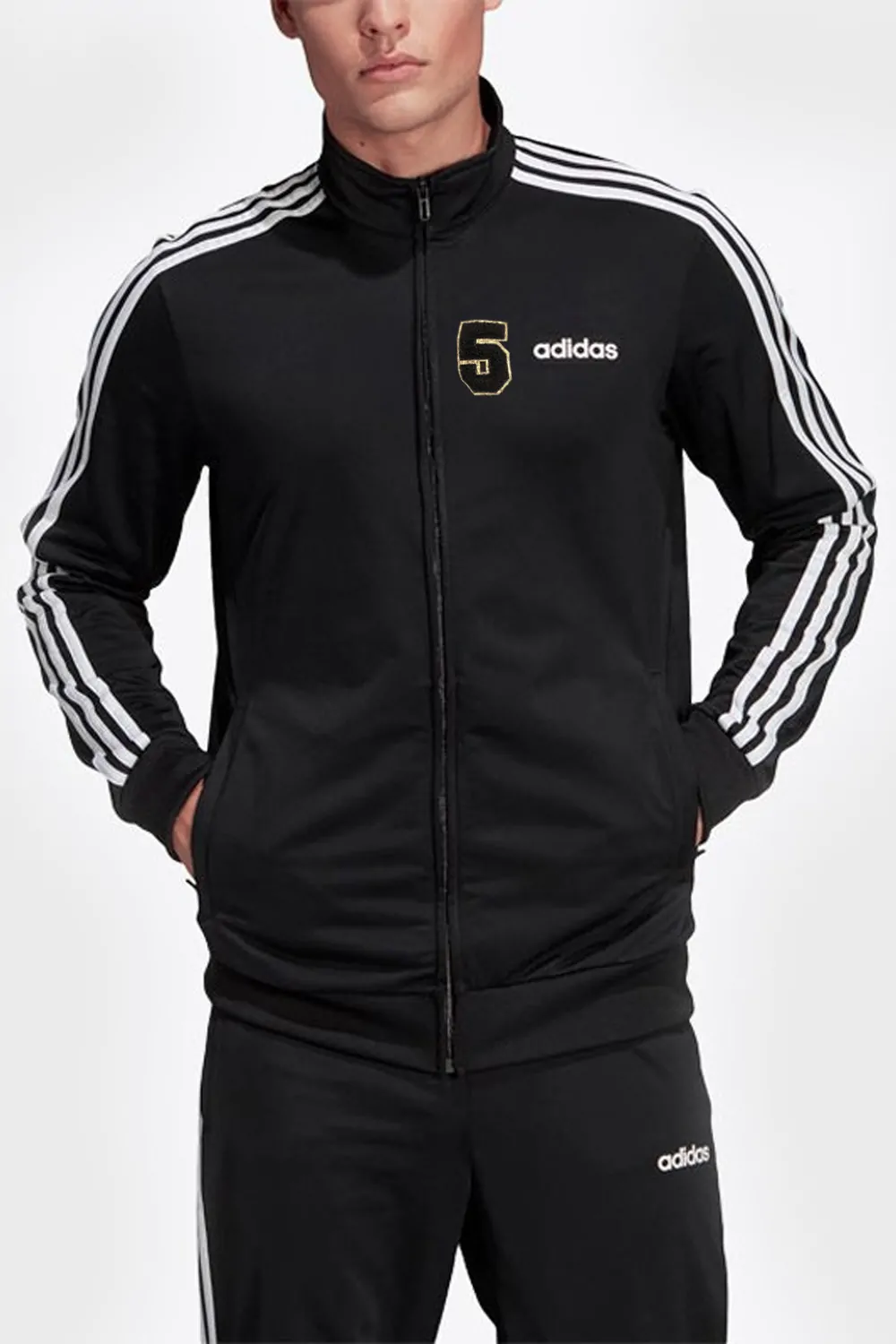 Мъжко спортно горнище Adidas 9548732 10-488  Ретро стил  Oversized кройка  XL  Черен