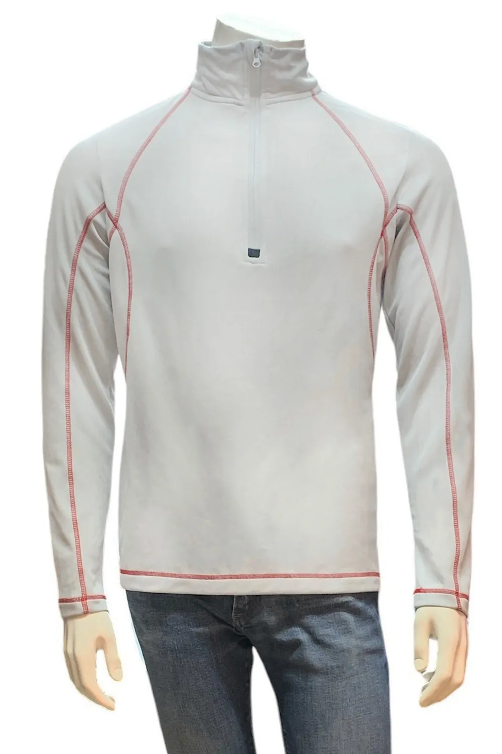 Мъжко спортно горнище Maul Toronto Midlayer Longsleeve 1 4 zip 2042539 10-500  1 4 цип  Дълъг ръкав  M  Сив