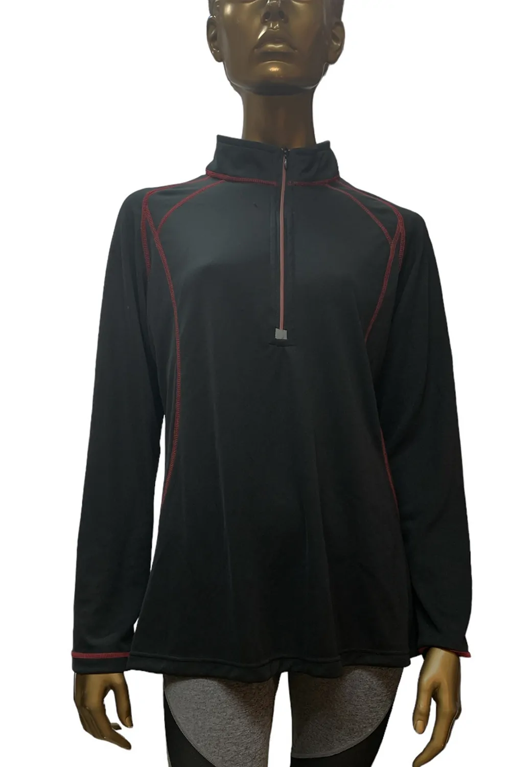 Дамско спортно горнище Maul Emerson 1 4 zip 2044762 10-502  1 4 цип  Дълъг ръкав  46  L  Черен