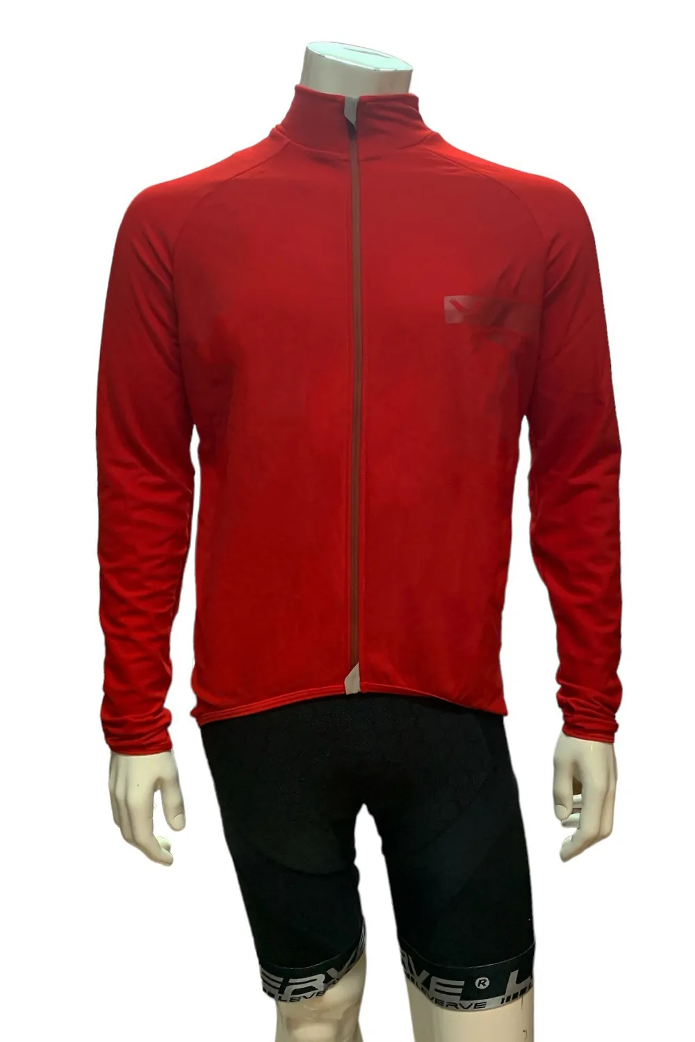Мъжко яке за колоездене Leverve Thermal Cycling Jacket 0101074 10-501  Цял цип  XL  Червен  Произведено в Германия