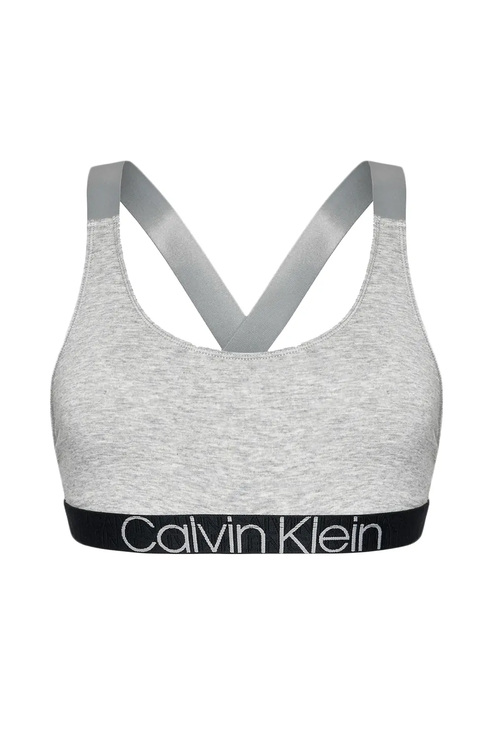 Дамски спортен сутиен Calvin Klein QF6576 3932032 10-505  Reconsidered Comfort  Без подплънки  Памук  M  Сив
