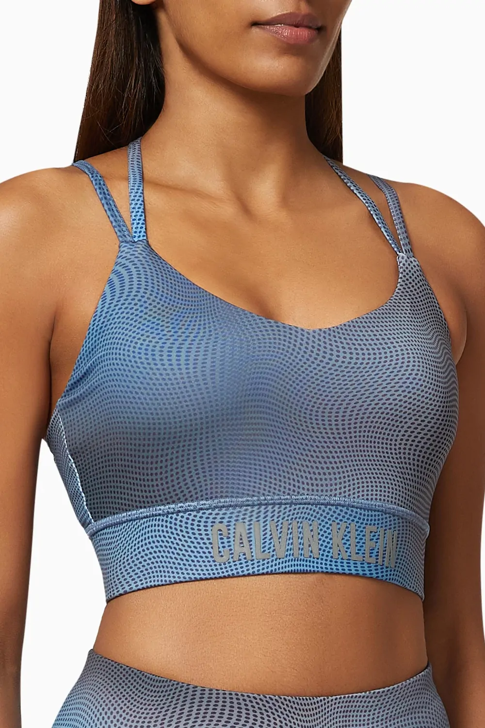Дамски спортен сутиен Calvin Klein Performance 365783 10-512  Подплънки  Син
