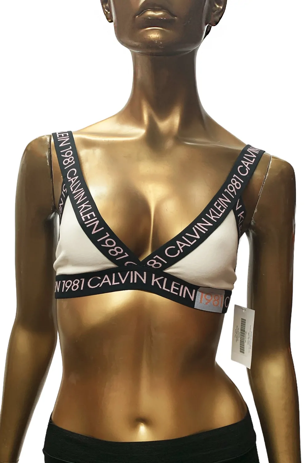 Дамски сутиен бралет Calvin Klein 1981 Bold Micro F5447-WT-S 10-512  Mеки чашки  Памук  S  Бял
