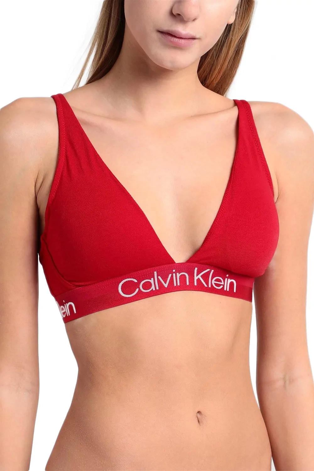 Дамски сутиен бралет Calvin Klein Underwear F6683-RD-XS 10-513  Леко подплатени триъгълни чашки  Памук  XS  Червен