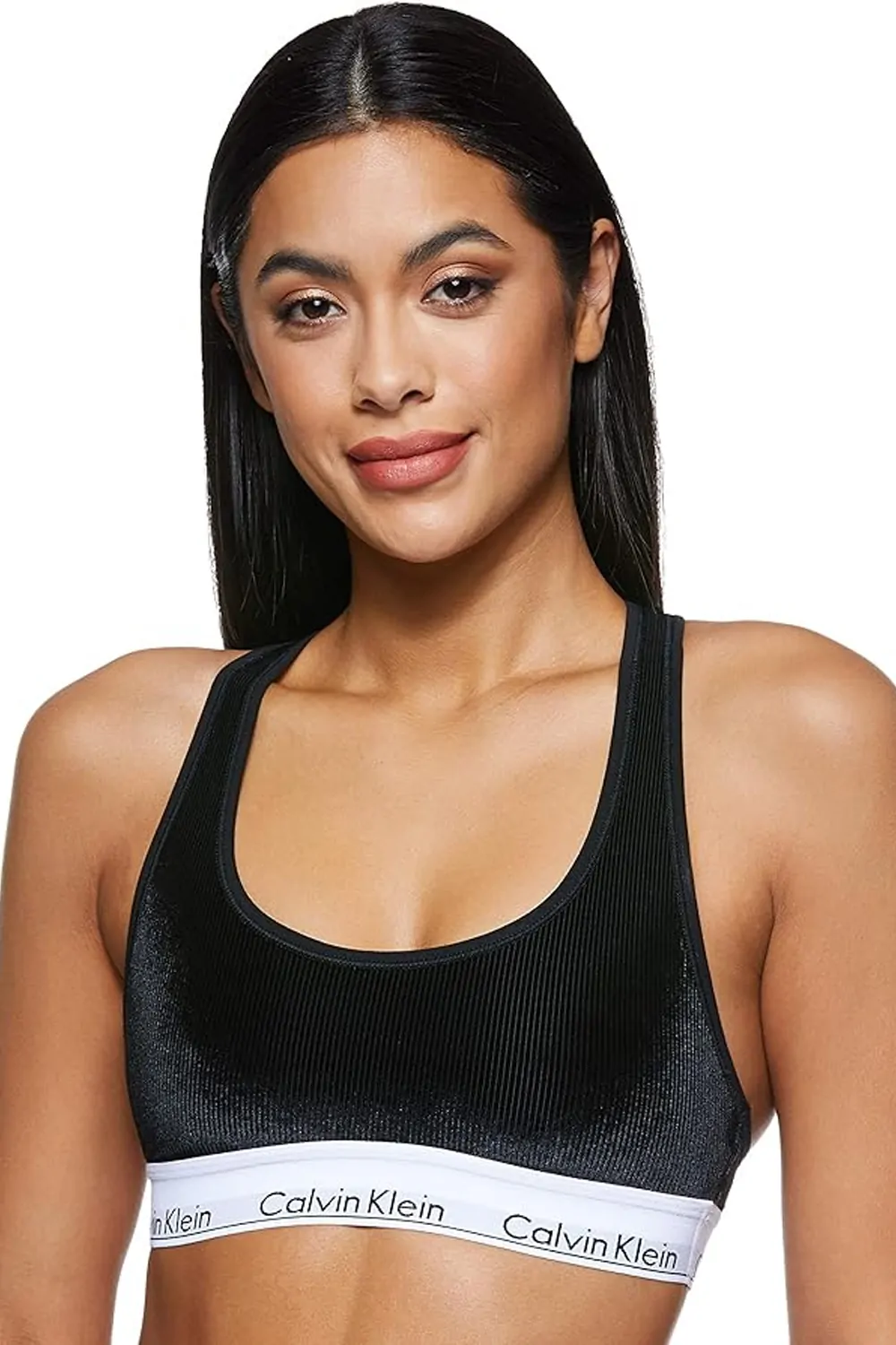 Дамски спортен сутиен Calvin Klein 1875096 10-513  Кадифе  Без подплънки  S  Черен