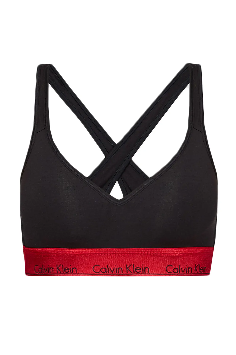 Дамски спортен сутиен Calvin Klein F6129-BK 10-514  Подплънки  Памук  Черен
