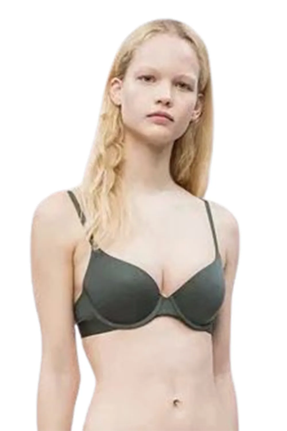 Сутиен Calvin Klein Tonal Logo F5048-GR-70C 31-17  Регулируеми презрамки  Еластична лента с лого  70C  Зелен