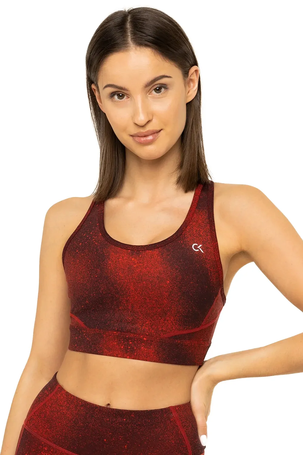 Дамски спортен сутиен Calvin Klein Performance High Support  280569 10-511  Висока стегнатост  Червен