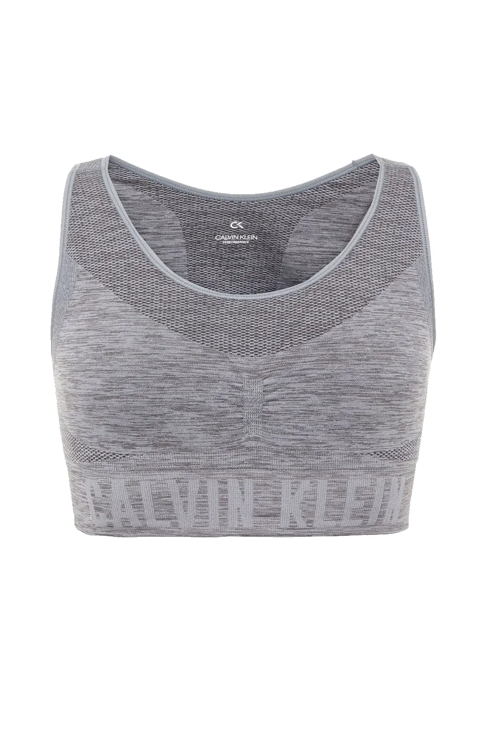 Дамски спортен сутиен Calvin Klein Performance Medium Support 290635-GR 10-511  Средна стегнатост  Сив