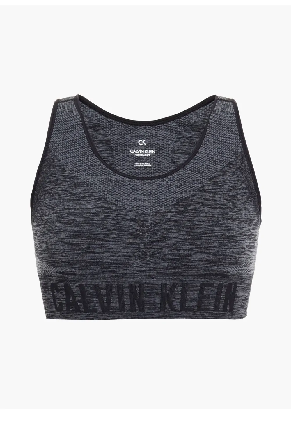 Дамски спортен сутиен Calvin Klein Performance Medium Support 290635-BK 10-511  Средна стегнатост  Тъмносив