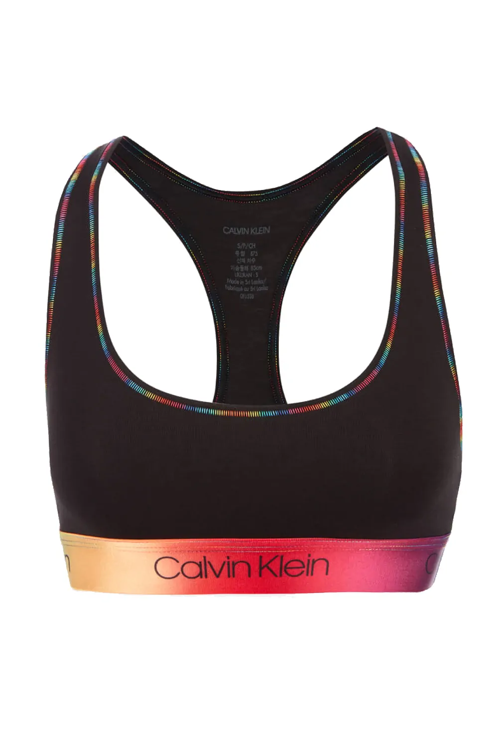 Дамски сутиен бралет Calvin Klein Underwear F6538 3950081 10-516  Pride  Памук  XS  Черен