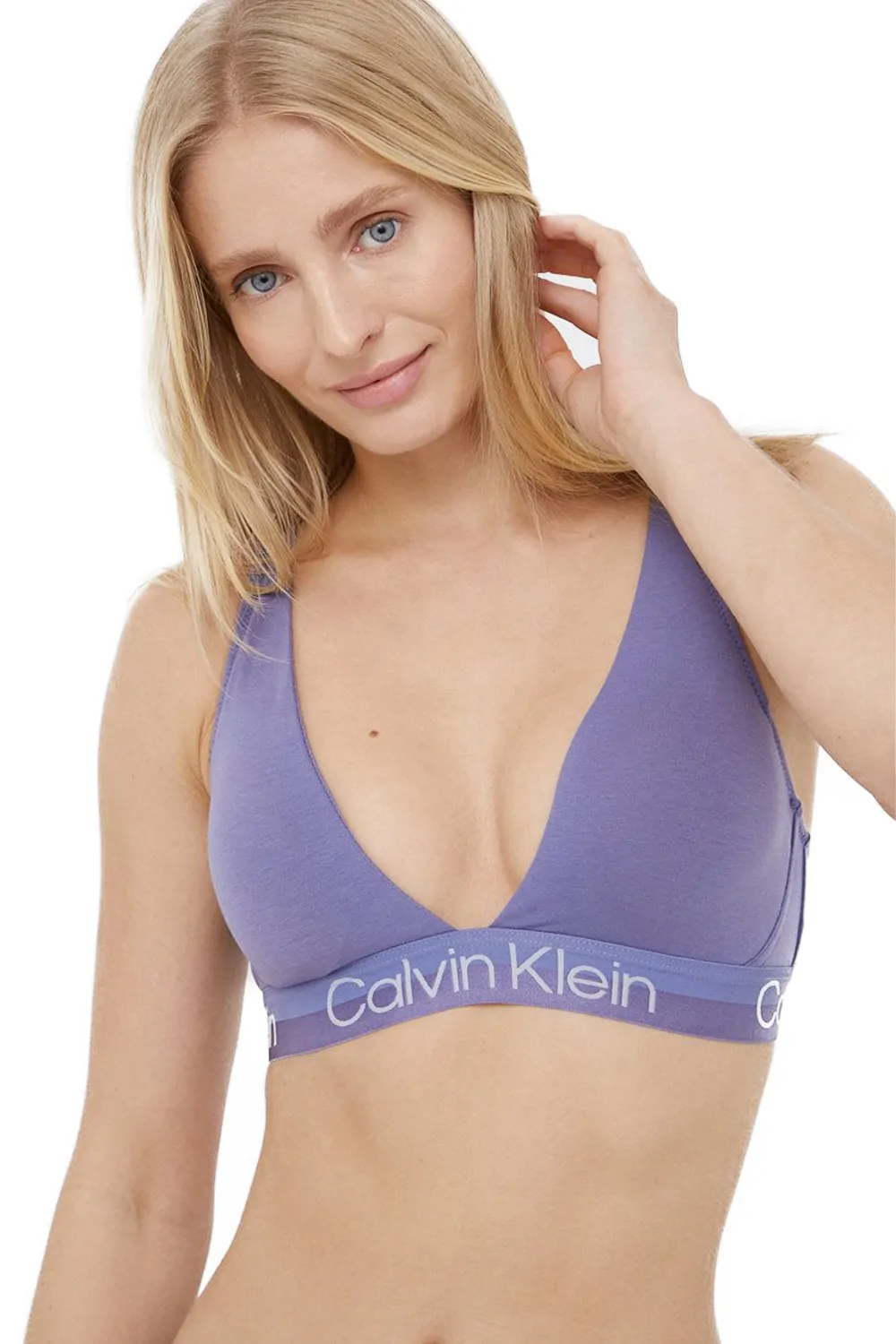 Дамски сутиен бралет Calvin Klein Underwear  F6683-PP 10-516  Леко подплатени триъгълни чашки  Памук  Лилав