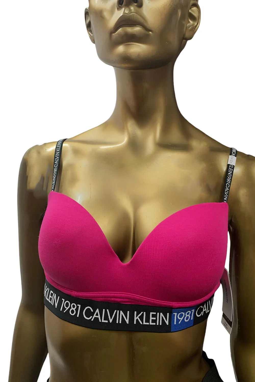Спортен сутиен бралет Calvin Klein F5441-PK-80B 10-517  Памук  Подплатен  80B  Розов