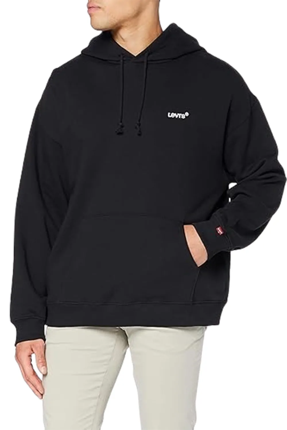 Мъжки суичър Levi s Big  amp  Tall Red Tab Sweatshirts Hoodie 671739 10-51  Памук  Качулка  2XL  Черен