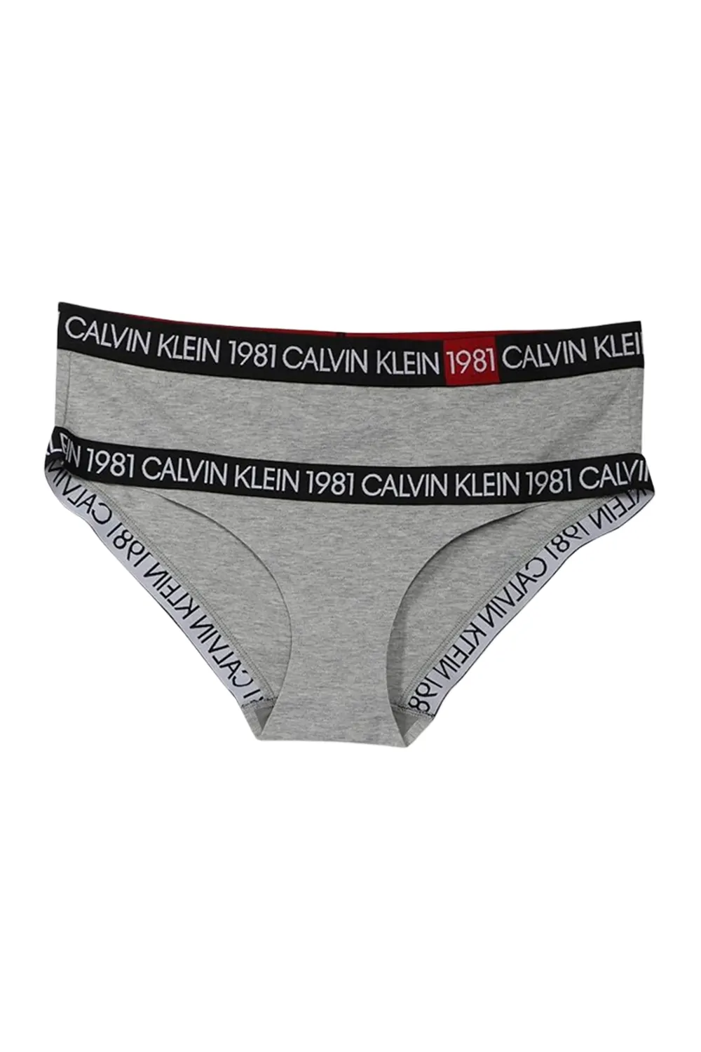Дамски бикини Calvin Klein Women s 1981 High Waist Hipster Shorty F5450-GR-S 90-8  Памук  S  Сив