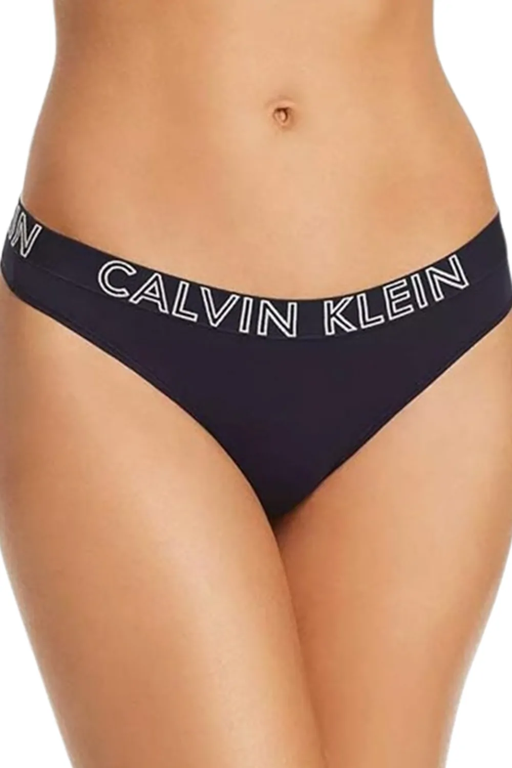 Дамски прашки Calvin Klein Kalhotky Thong D3636-BLU-S 90-8  Памук  S  Тъмносин