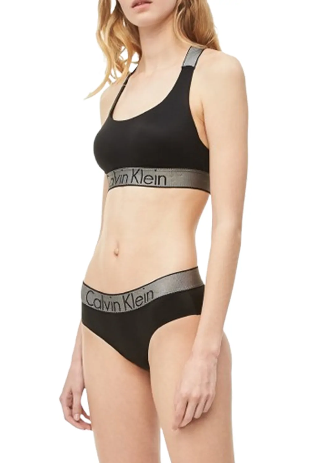 Дамски бикини Calvin Klein Logo Stretch BF4053-BK-S 90-11  S  Черен
