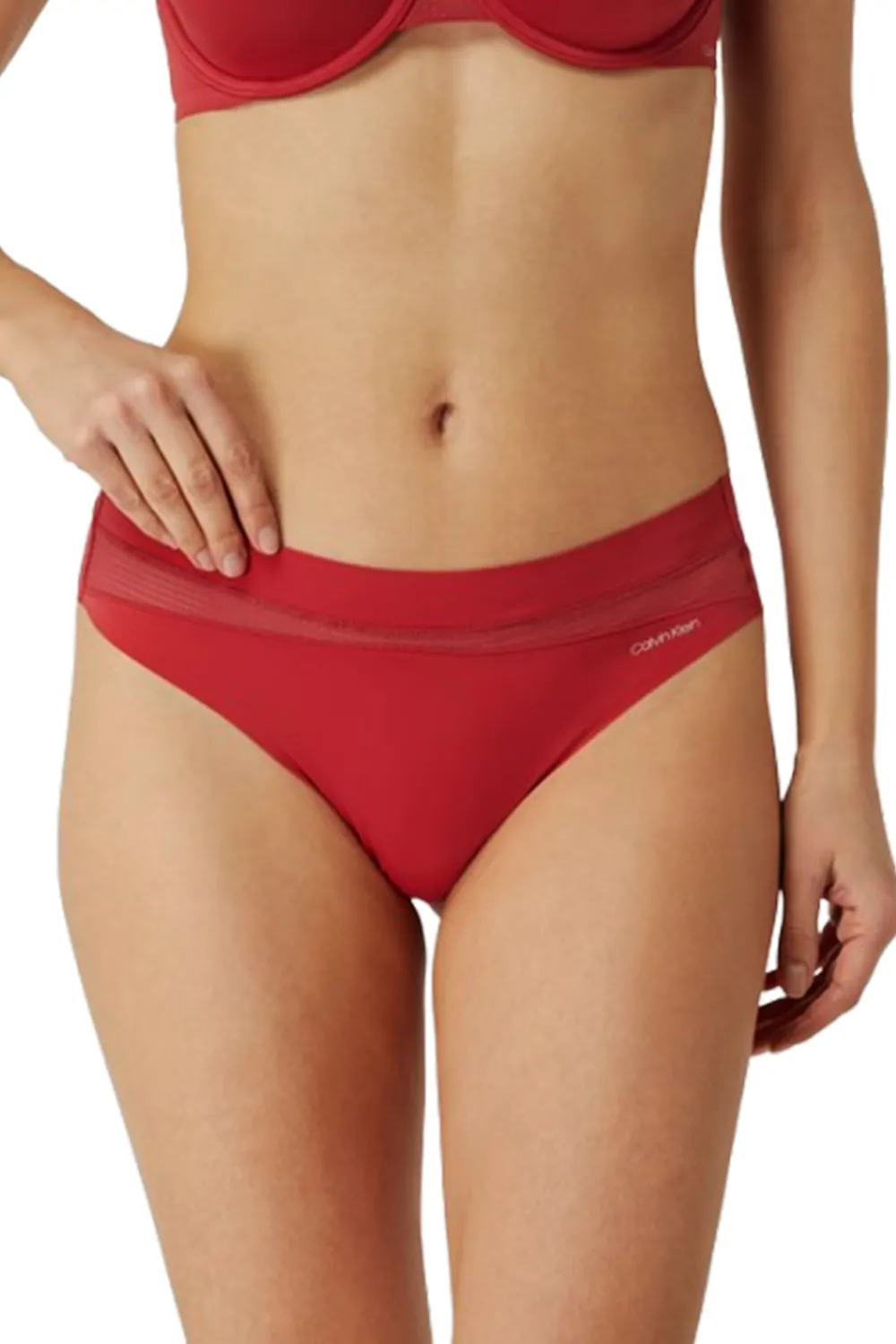 Дамски прашки Calvin Klein F6047-RD-XS 90-13  Дантела  XS  Червен