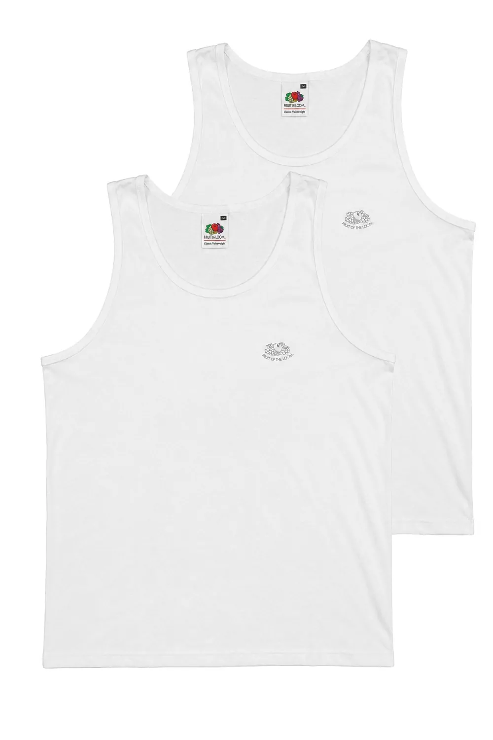 Комплект мъжки потници Fruit of the loom 25046-2P-FOL-TOP-2PK-M-WT-M  2 броя  Бял  M
