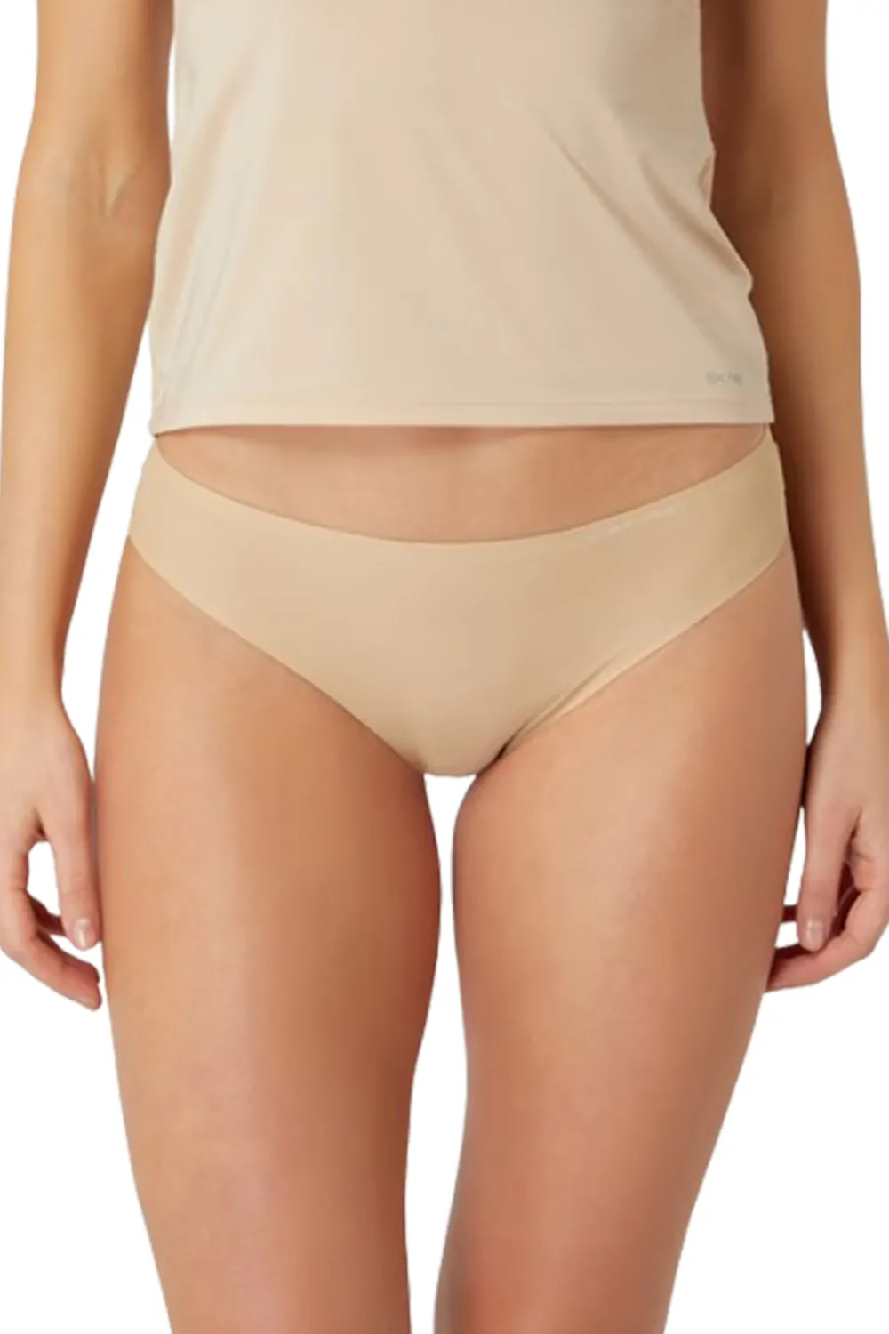 Дамски бикини Calvin Klein Invisibles Hipster F5611-BE-S 90-14  Изчистен дизайн  S  Бежов
