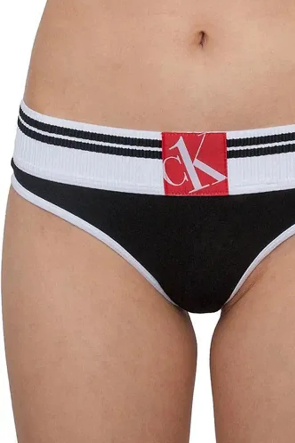 Дамски бикини Calvin Klein CK ONE Sock-Waistband F5918-BK-L 90-17  Памук  L  Черен