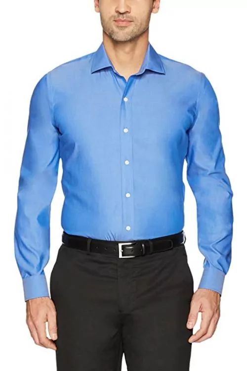 Мъжка риза Buttoned Down 1236057-AZ14496  Classic Fit  Дълги ръкави  Памук  Френско син  Яка 14 5 quot    M