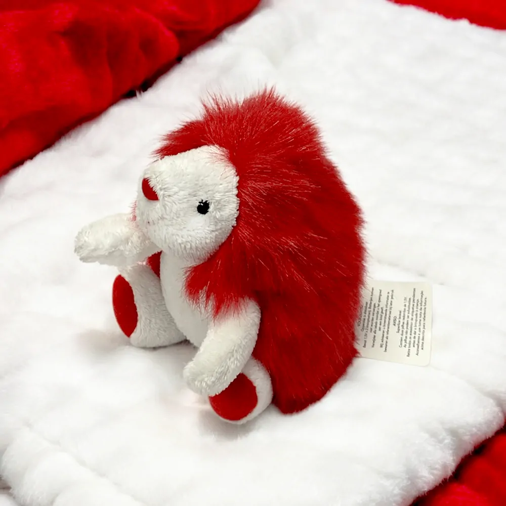 Плюшена играчка Russ Berrie 39174-B 91-10  Таралеж  Мек плюш  10 см  Червен