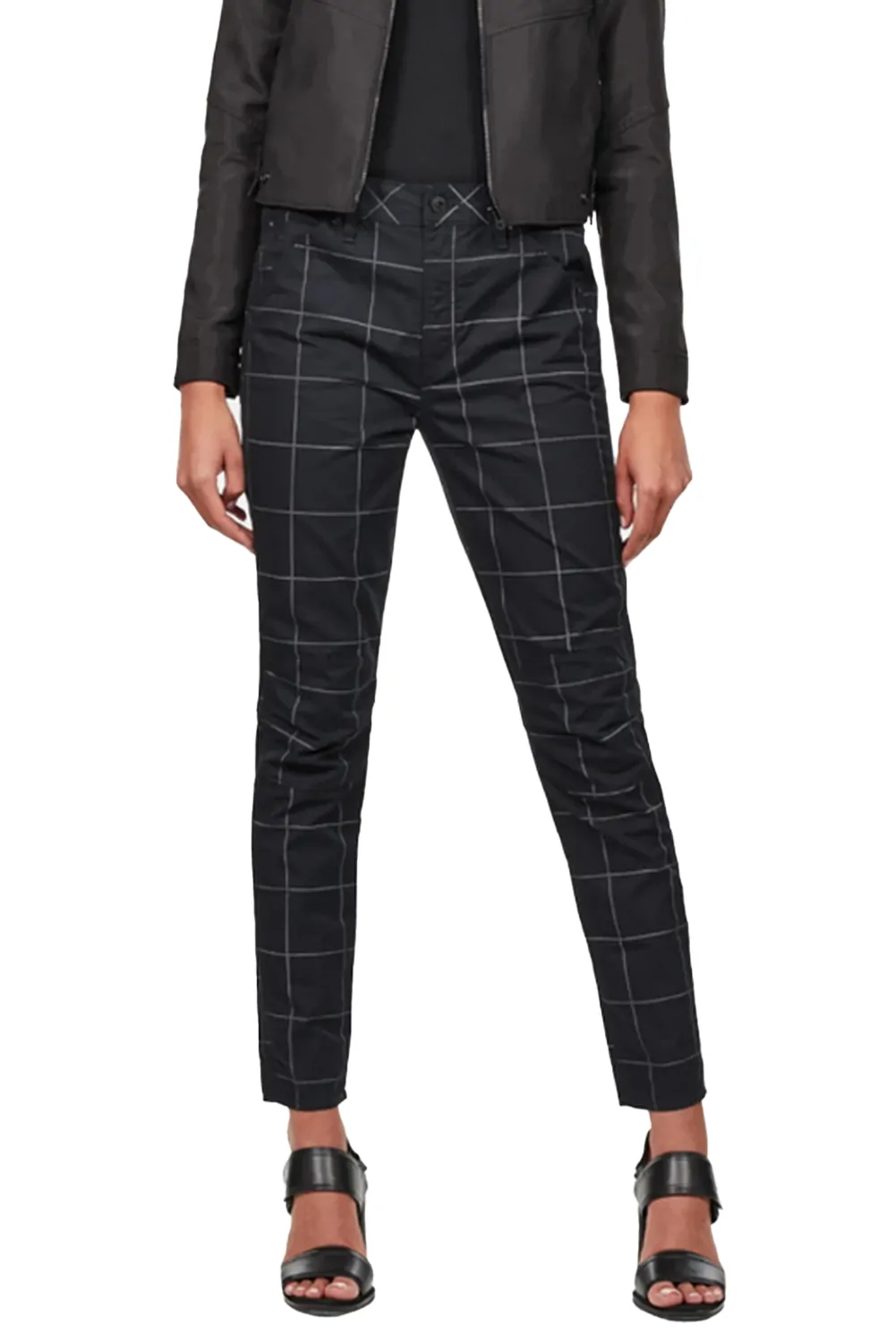 Дамски панталони G-Star RAW 5622 3D MID BOYFRIEND  8818845 16113-5  Средна талия  Regular fit  Памук  Каре  4 джоба  W25-L32  Черен